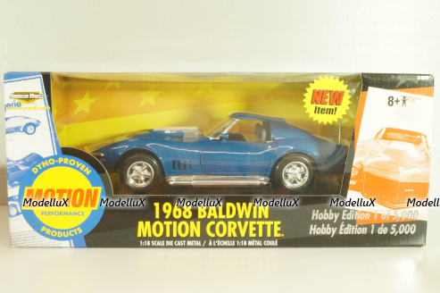 Chevrolet Corvette Baldwin Motion (C3) 1968, blue, 33389, Ertl - American Muscle 1:18