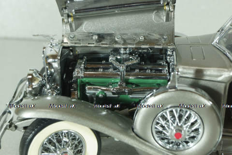 Duesenberg SJ Twenty Grand 1933, silver, Franklin Mint 1:24