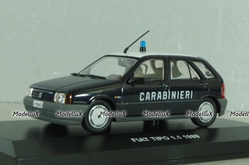 Fiat Tipo 1.1 Carabinieri, Police 1989, dark blue,  803321, Edison Giocattoli 1:43