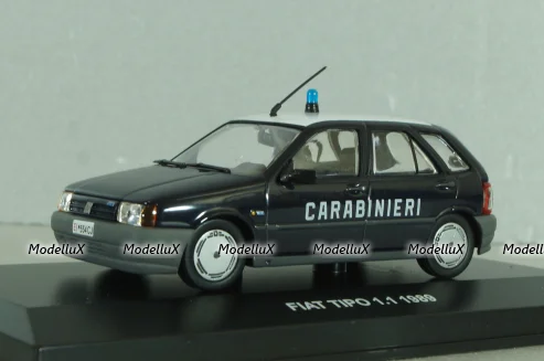 Fiat Tipo 1.1 Carabinieri, Police 1989, dark blue,  803321, Edison Giocattoli 1:43