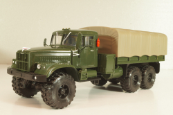 Краз-255Б бортовой с тентом 1969, зеленый, Н289, Наш Автопром 1:43  (С доработками)