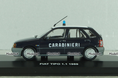 Fiat Tipo 1.1 Carabinieri, Police 1989, dark blue,  803321, Edison Giocattoli 1:43