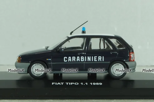 Fiat Tipo 1.1 Carabinieri, Police 1989, dark blue,  803321, Edison Giocattoli 1:43