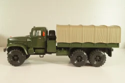 Краз-255Б бортовой с тентом 1969, зеленый, Н289, Наш Автопром 1:43  (С доработками)