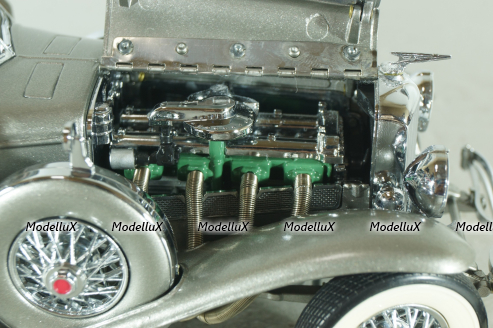 Duesenberg SJ Twenty Grand 1933, silver, Franklin Mint 1:24