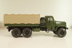 Краз-255Б бортовой с тентом 1969, зеленый, Н289, Наш Автопром 1:43  (С доработками)