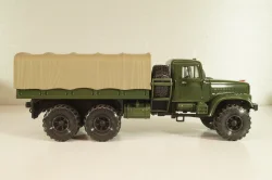 Краз-255Б бортовой с тентом 1969, зеленый, Н289, Наш Автопром 1:43  (С доработками)