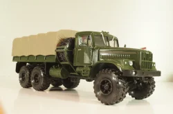 Краз-255Б бортовой с тентом 1969, зеленый, Н289, Наш Автопром 1:43  (С доработками)