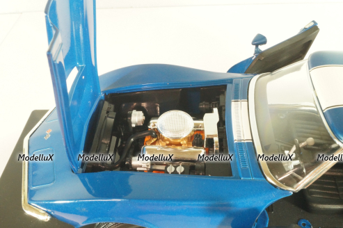 Chevrolet Corvette Baldwin Motion (C3) 1968, blue, 33389, Ertl - American Muscle 1:18
