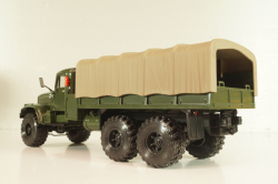 Краз-255Б бортовой с тентом 1969, зеленый, Н289, Наш Автопром 1:43  (С доработками)