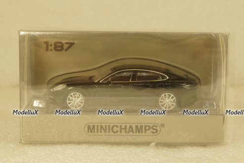 Porsche Panamera 4S 2015 Black, 870067104, Minichamps 1:87