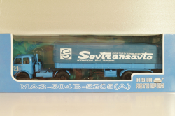 Маз-504В с п/прицепом 5205А Совстрансавто 1977, синий, Н785, Наш Автопром 1:43 (С доработками)