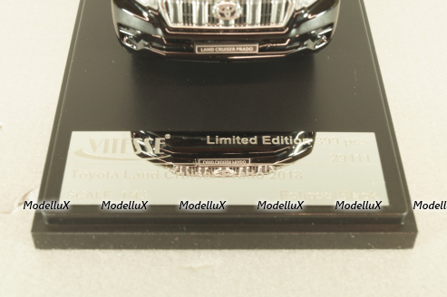 Toyota Land Cruiser Prado (J150) 2018, black, 29412, Vitesse 1:43