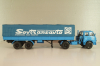Маз-504В с п/прицепом 5205А Совстрансавто 1977, синий, Н785, Наш Автопром 1:43 (С доработками)