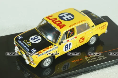 Ваз-2101 Lada 1600 N.81 Rally Acropolis 1977, Brundza/Brum, RAC410, IXO 1:43