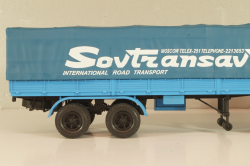Маз-504В с п/прицепом 5205А Совстрансавто 1977, синий, Н785, Наш Автопром 1:43 (С доработками)