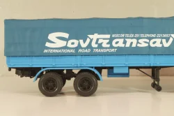Маз-504В с п/прицепом 5205А Совстрансавто 1977, синий, Н785, Наш Автопром 1:43 (С доработками)