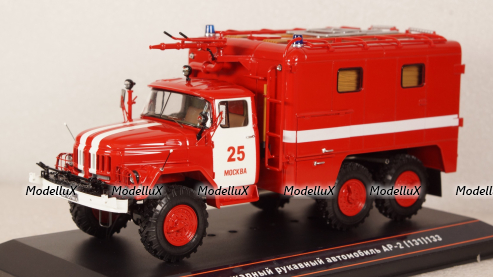 АР-2(131)133 Пожарный рукавный автомобиль на шасси Зил 131 г.Москва, TruckTyr 1:43