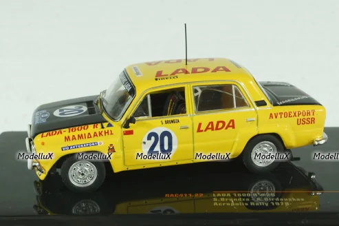 Ваз-2101 Lada 1600 N.20 Rally Acropolis 1978, Brundza/Girdauskas, RAC411, IXO 1:43