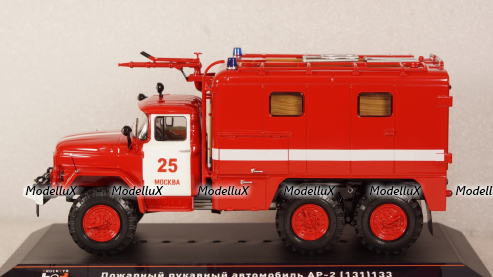 АР-2(131)133 Пожарный рукавный автомобиль на шасси Зил 131 г.Москва, TruckTyr 1:43