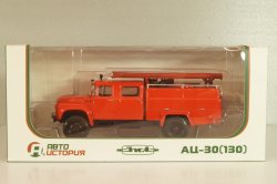 АЦ-30(130) пожарная автоцистерна на шасси Зил-130, красный, АвтоИстория 1:43 (С доработками)