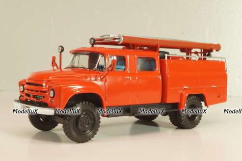 АЦ-30(130) пожарная автоцистерна на шасси Зил-130, красный, АвтоИстория 1:43 (С доработками)