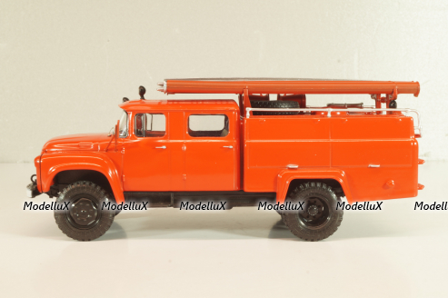 АЦ-30(130) пожарная автоцистерна на шасси Зил-130, красный, АвтоИстория 1:43 (С доработками)