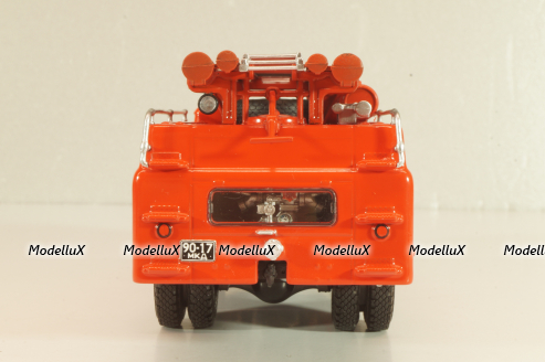 АЦ-30(130) пожарная автоцистерна на шасси Зил-130, красный, АвтоИстория 1:43 (С доработками)
