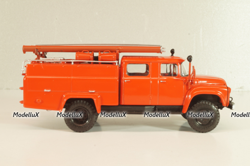 АЦ-30(130) пожарная автоцистерна на шасси Зил-130, красный, АвтоИстория 1:43 (С доработками)