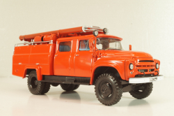 АЦ-30(130) пожарная автоцистерна на шасси Зил-130, красный, АвтоИстория 1:43 (С доработками)