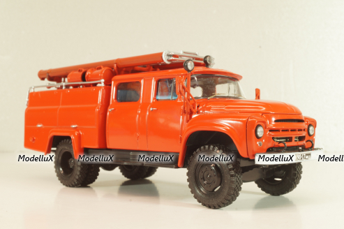 АЦ-30(130) пожарная автоцистерна на шасси Зил-130, красный, АвтоИстория 1:43 (С доработками)