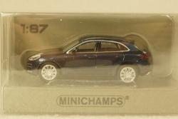 Porsche Macan Turbo 2013 Blue metallic, 870067004,  Minichamps 1:87