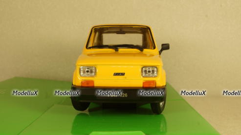Fiat 126 yellow, 24066, Welly 1:24