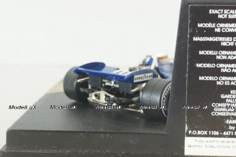 Tyrrel 001 #11 J.Stewart, winner Monaco GP  1975, blue, Formula 1, 4036, Quartzo 1:43