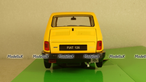 Fiat 126 yellow, 24066, Welly 1:24