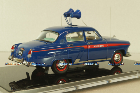 ГАЗ-21Г Волга Милиция, ОРУД 1958, синяя, V43 (MTC) 1:43
