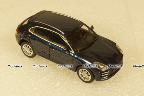 Porsche Macan Turbo 2013 Blue metallic, 870067004,  Minichamps 1:87