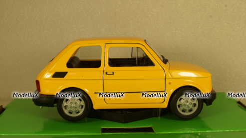 Fiat 126 yellow, 24066, Welly 1:24