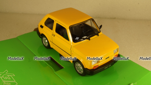 Fiat 126 yellow, 24066, Welly 1:24