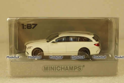 Mercedes AMG C 63 T-Modell (S205) white, 870038112, Minichamps 1:87