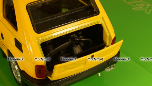 Fiat 126 yellow, 24066, Welly 1:24