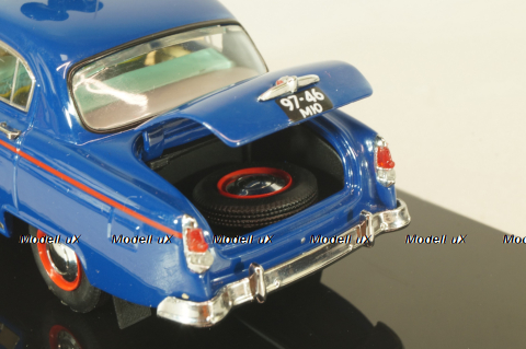 ГАЗ-21Г Волга Милиция, ОРУД 1958, синяя, V43 (MTC) 1:43