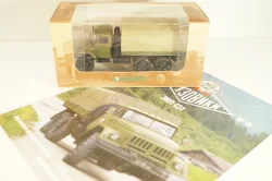 Зил-131НА, бортовой с тентом 1986, хаки, Автолегенды СССР, Грузовики 1:43 ( С доработками)