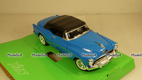 Buick Skylark 1953 blue (with the top closed), 24027, Welly 1:24