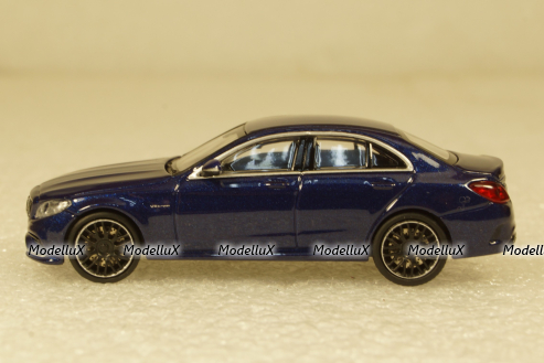 Mercedes AMG S63 Limousine Blue, 870038104, Minichamps 1:87