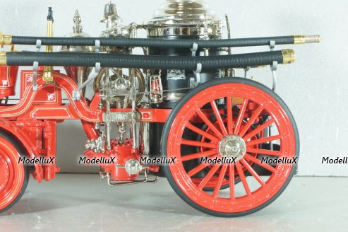 Christie front-wheel drive steam automobile from 1912, red, Franklin Mint 1:24