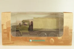 Зил-131НА, бортовой с тентом 1986, хаки, Автолегенды СССР, Грузовики 1:43 ( С доработками)