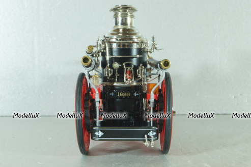 Christie front-wheel drive steam automobile from 1912, red, Franklin Mint 1:24