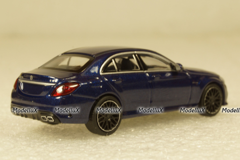 Mercedes AMG S63 Limousine Blue, 870038104, Minichamps 1:87