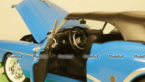 Buick Skylark 1953 blue (with the top closed), 24027, Welly 1:24